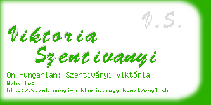 viktoria szentivanyi business card