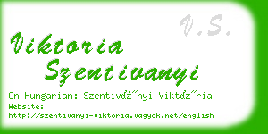 viktoria szentivanyi business card